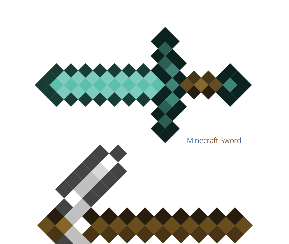 Minecraft meč a krumpáč